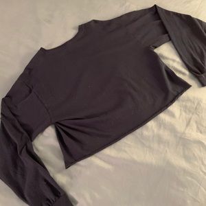 Polaroid long-sleeves crop-top